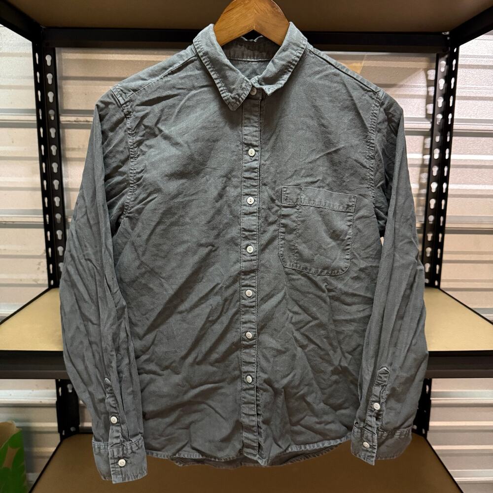 Universal Thread Grey Button Up Shirt Womens Size S Cotton